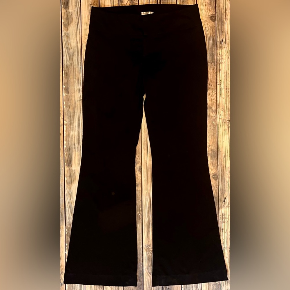 Vanity Sierra Stretch Black Flare Dress Work Pants Slacks Size 9/33L Excellent